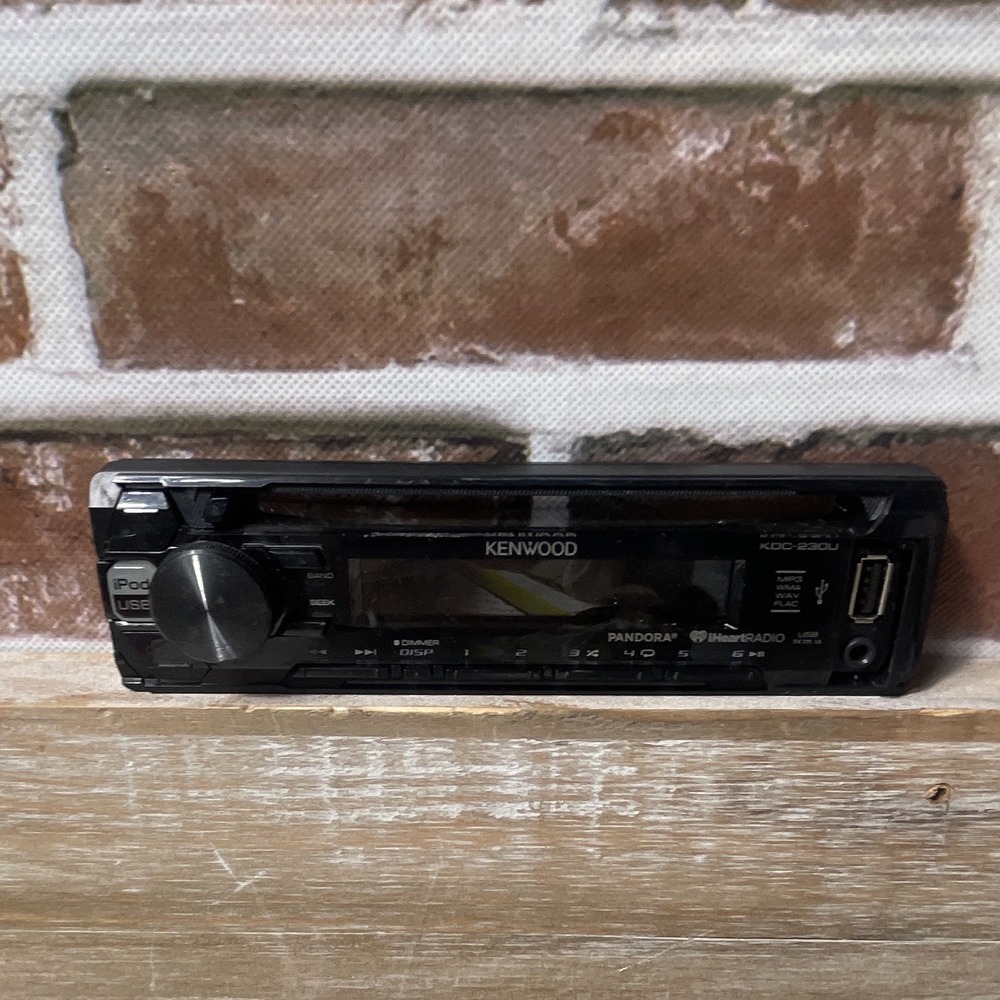 Kenwood Stereo Face Plate Only - Not Tested. For Parts - 7" x .5"